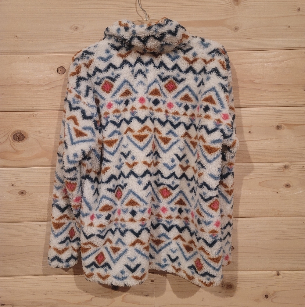 Eddie Bauer Southwestern Aztec 1/2 Zip Fleece Pullover Jacket Size XL 25x26 - Picture 2 of 3